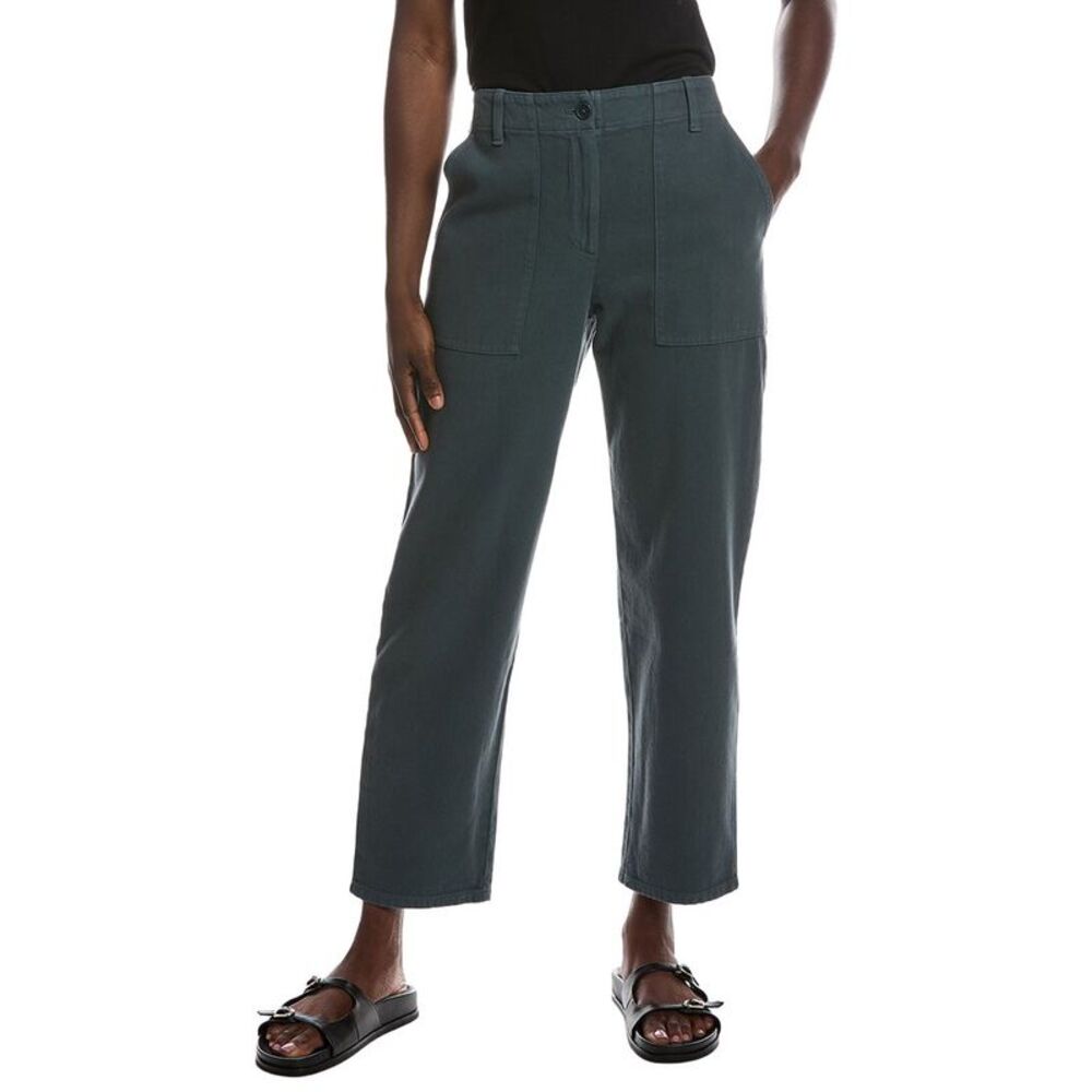Eileen Fisher Womens  Tapered Ankle Pant, Blue